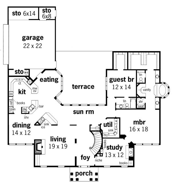 Main Floor Plan image of Richmond-3200 House Plan